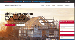 Desktop Screenshot of abilityconstruction.biz